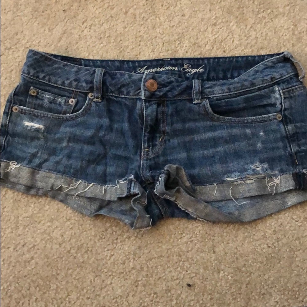 American Eagle Cuffed Jean Shorts